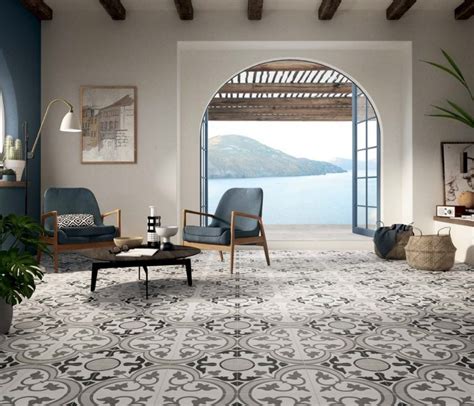 The highland park grey dove tile wall and marble floor are in that room. Comfort C Grey Paint Rett 25x25 | Wall tiles, Tiles, Room set