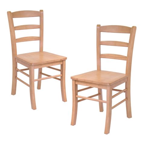 Winsome Hannah Dining Wood Side Chairs In Light Oak Finish