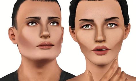 Full Face Contouring Blush Blush Contour Face Contouring Sims 3 Makeup