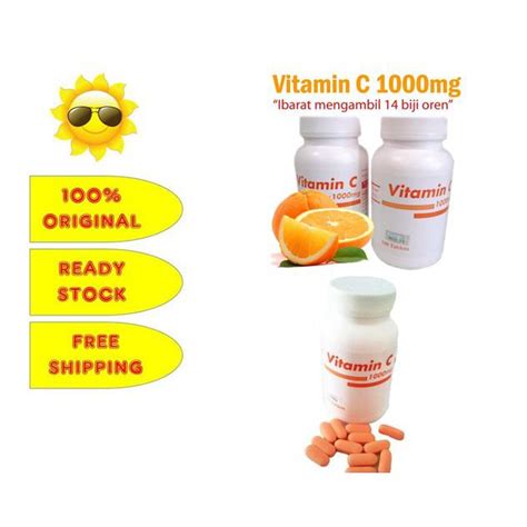 Ready Stock Pp Pahang Pharmacy Vitamin C 1000mg 100 Biji Shopee