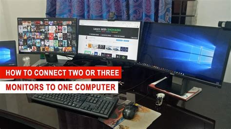 The most difficult part is determining if a new card is compatible with your current hardware. How To Connect Two or Three Monitors To One Computer ...