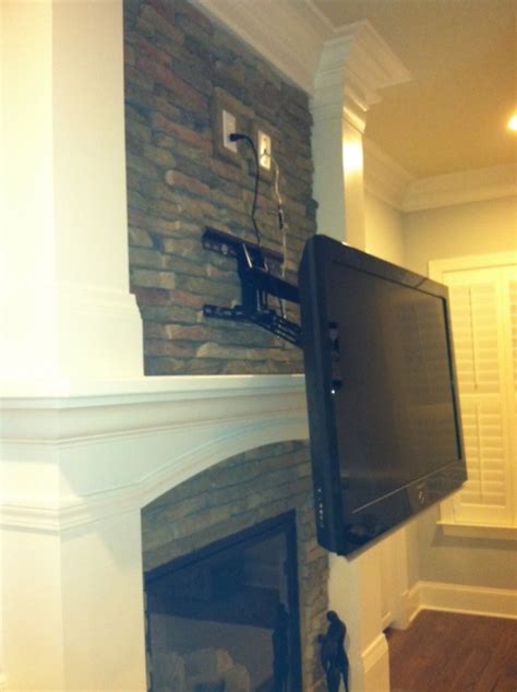 Mounting Tv Above Stone Fireplace