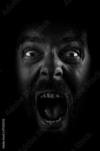 Scream Of Spooky Scary Dark Horror Face Stock Photo Adobe Stock