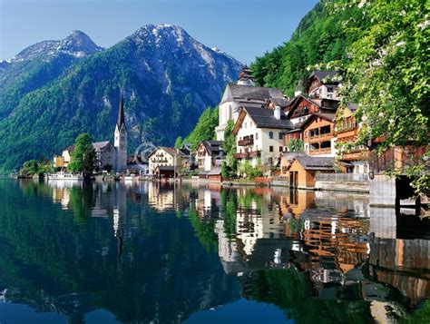 Hallstatt Dachstein Salzkammergut Cuda Świata Unesco