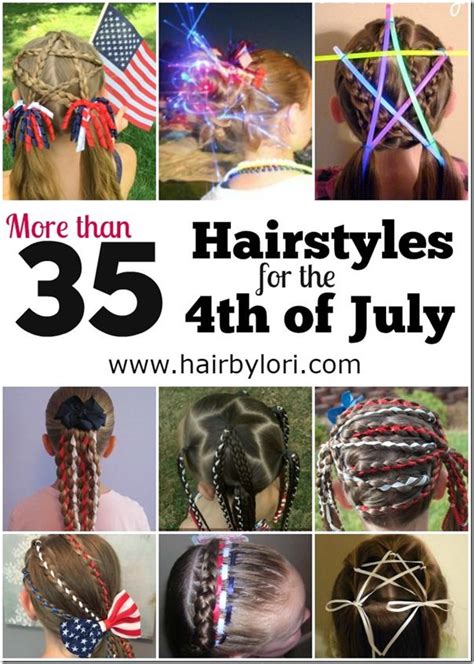 Come learn how to do this easy and fun accent star hairstyle for the 4th of july! 35 Hairstyles for the 4th of July | Crazy hair days, Hair ...