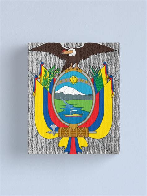 Coat Of Arms Of Ecuador Canvas Print By Abbeyz71 Redbubble