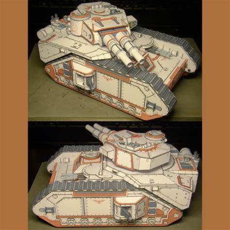 Wh40k Macharius Tank Paper Model Tektonten Papercraft