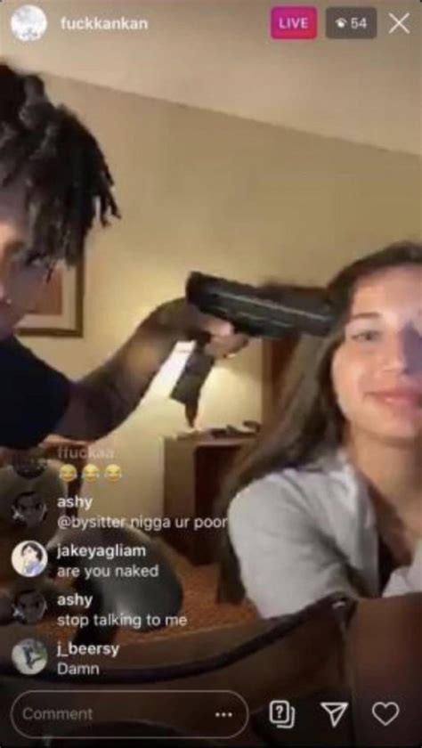 Rapper Kankan Pointing A Gun Directly At A Girls Head During A