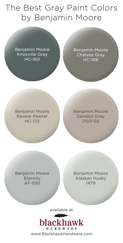 Were In Love With These Best Six Gray Paint Colors By Benjamin Moore