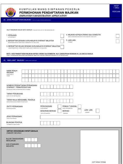 Get the free borang pendaftaran id portal perkeso form. Panduan Mengisi Borang Kwsp 1 Bagi Permohonan Pendaftaran ...