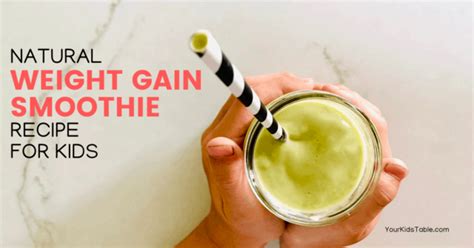 It can be easy to sip on a weight gain smoothie in between meals. weight gain smoothie for kids - Your Kid's Table