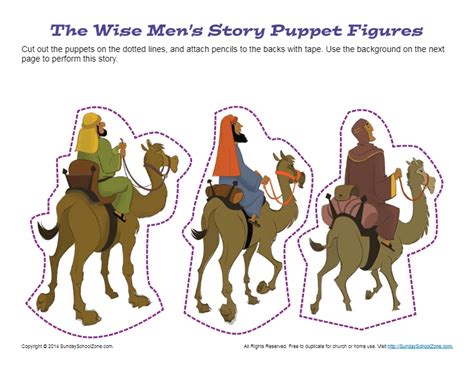 Wise Mens Christmas Adventure Puppets On Sunday School Zone