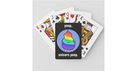 ユニコーンのウンチおもしろいな遊ぶカード虹のウンチの冗談 トランプ Jp