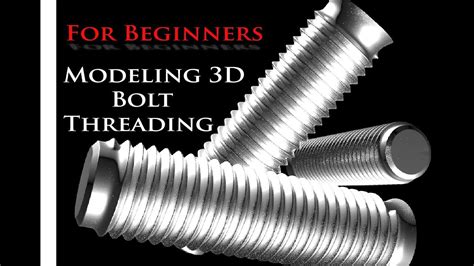 3ds Max Tutorial Bolt Thread Modeling Creating A Bolt Thread Model