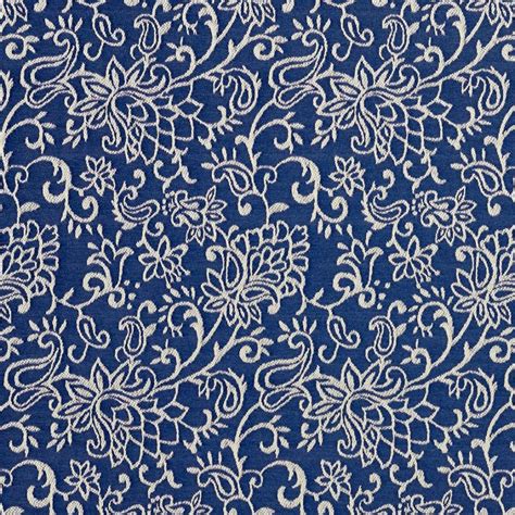 Navy Blue Diamond Jacquard Woven Upholstery Fabric By The Yard
