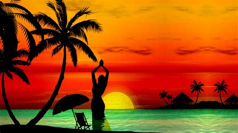 Free Download Sunset Beaches Backgrounds Pixelstalknet