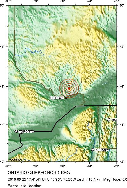 Mittelstarkes Erdbeben In Kanada