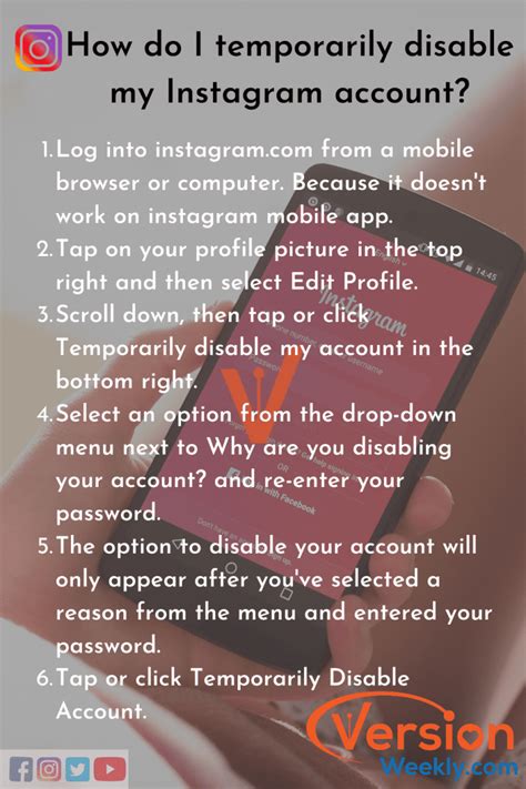 Enter your username and password. How to Deactivate or Delete Instagram Account on Android & iPhone? (In Simple Ways) - Version Weekly