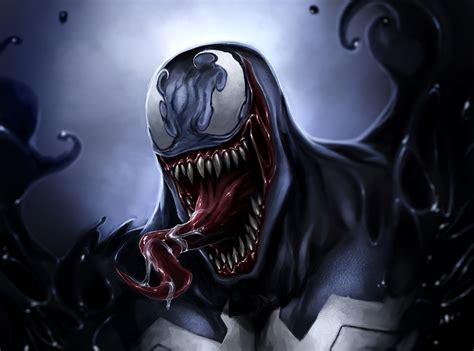Wallpaper Venom Comics Eddie Brock Art Darkness Monster