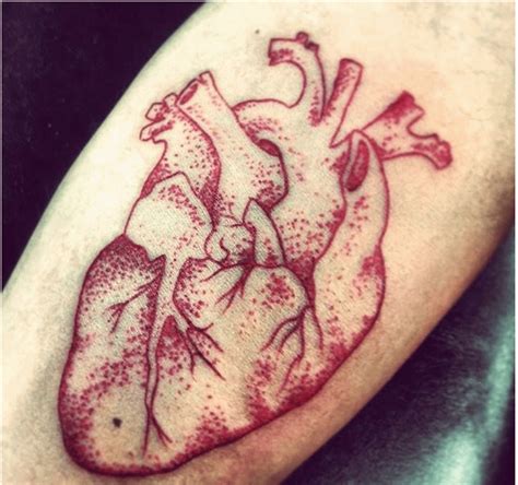 Real Heart Tattoo On Arm Realistic Heart Tattoo Real