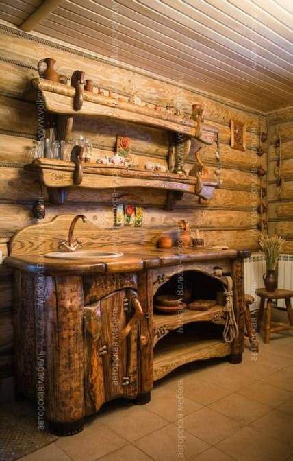 20 Trendy House Kitchen Rustic Open Shelves Rustic Log Furniture