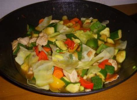 WOK - PFANNE Rezept mit Bild