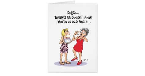 Funny 55th Birthday Wishes For Her Card Zazzle