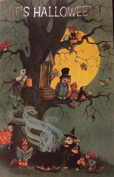 32 Lovely Vintage Halloween Postcards That Make You Feel Warm And Peaceful ~ Vintage Everyday