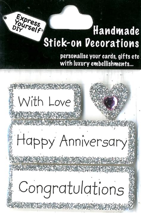 Handmade anniversary cards have special meaning when your friends & relatives receive them. Happy Anniversary DIY Greeting Card Toppers | Gift Accessories | Love Kates