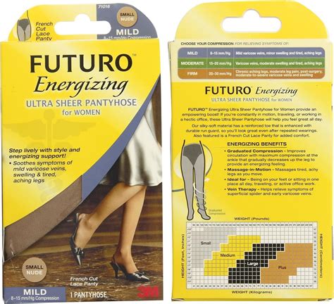 Futuro Ultra Sheer Pantyhose For Women French Cut Nude Small Mild