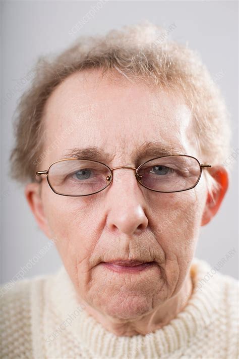 Portrait Of Senior Woman Wearing Glasses Stock Image F0079643 Science Photo Library