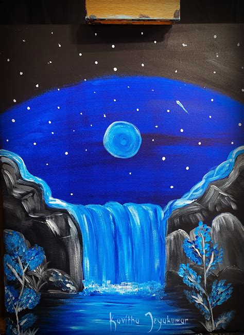 Night Landscape Paintings For Beginners Buy Original Art Worry Free