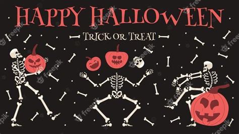 Premium Vector Happy Halloween Party Poster Spooky Halloween