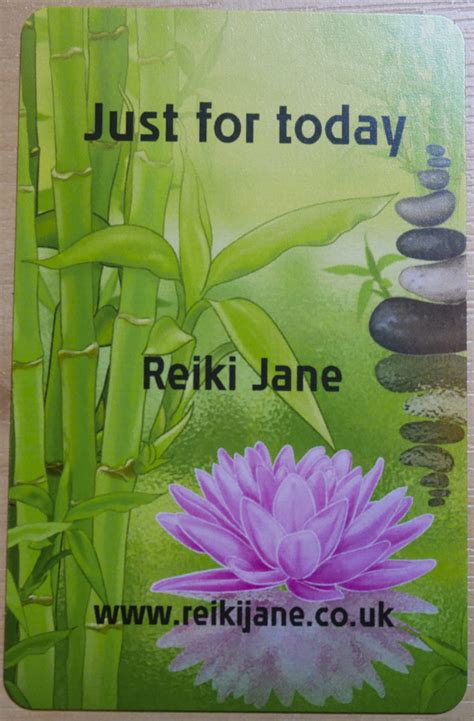Just For Today Reiki Healing Affirmation Cards Reiki Jane