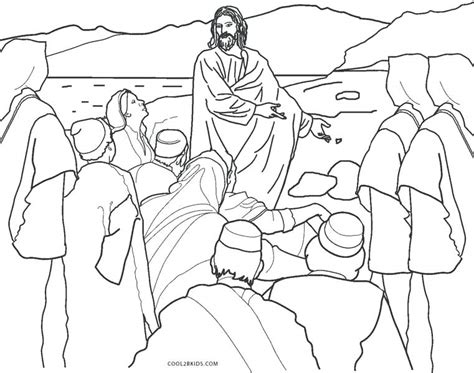Jesus Praying Coloring Page At Free Printable