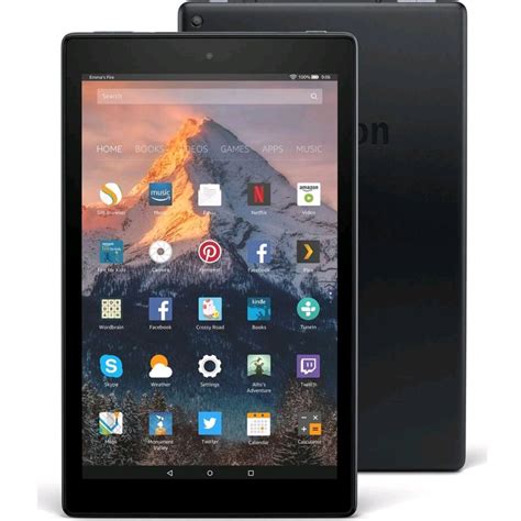 The good the amazon fire hd 10 lets prime subscribers easily stream or download movies and tv shows in the library, as well as download games that are exclusively free for amazon users. Amazon Fire HD 10 Tablet 2019, 9th 아마존 파이어 HD 9세대 (Black ...