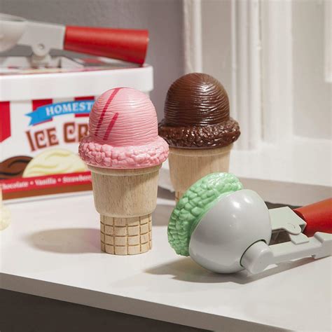 Melissa And Doug Scoop And Stack Ice Cream Cone Magnetic Play Set