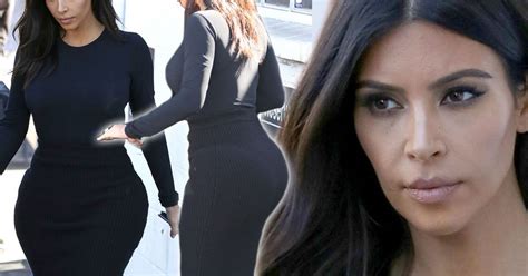 How tall is kim bum? Kim Kardashian shows off her hourglass figure in black ...