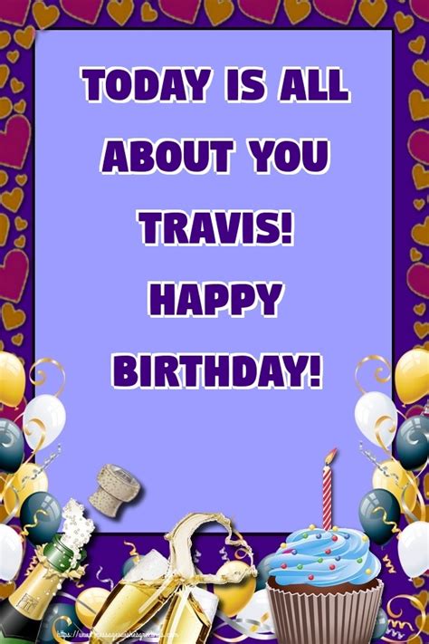 Cake Happy Birthday Travis 🎂 Greetings Cards For Birthday For Travis