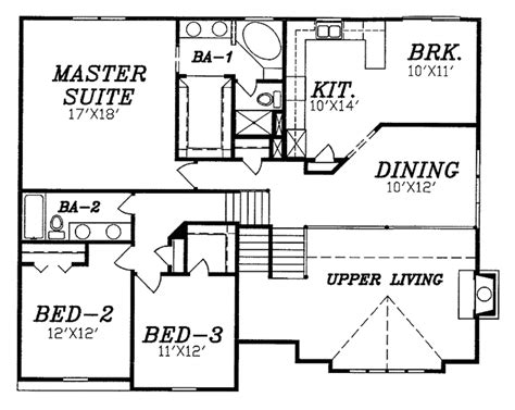 Traditional Style House Plan 3 Beds 2 Baths 1800 Sqft Plan 405 246