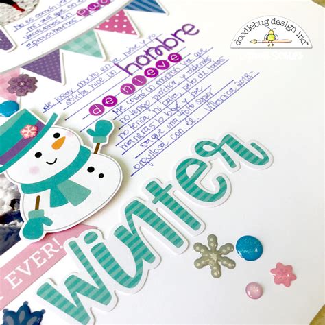 Doodlebug Design Inc Blog Winter Wonderland Layout With Caroli