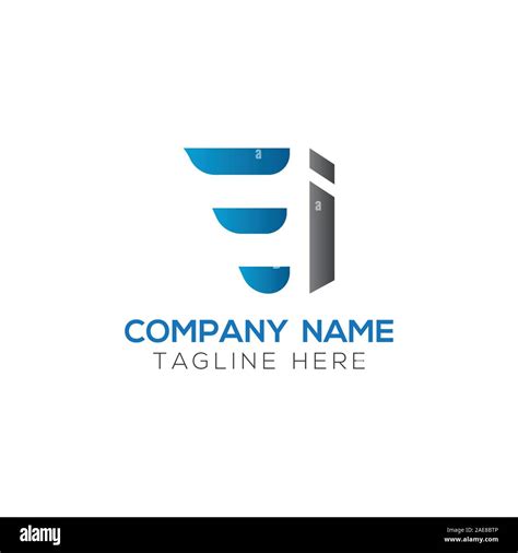 Ei Inicial Carta Logotipo Enlazado Carta Creativa Ei Logotipo