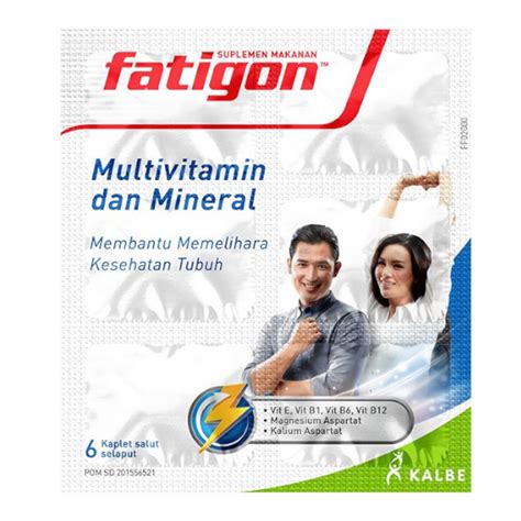 Fatigon 6 Kaplet Kegunaan Efek Samping Dosis Dan Aturan Pakai Halodoc