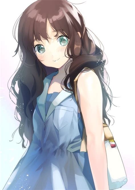 Anime Girl With Wavy Brown Hair