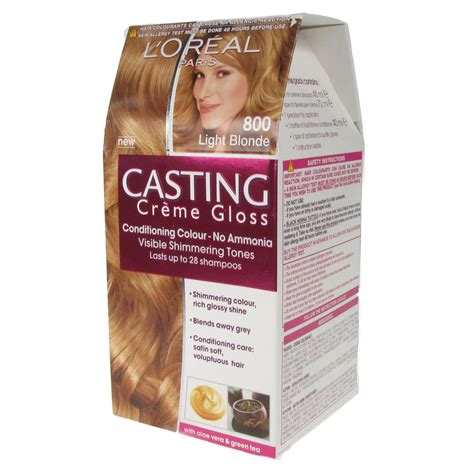 It gives you the richness of natural hair color that lasts up to 28 shampoos. L'Oreal Paris Casting Creme Gloss Hair Color Dye - 800 ...