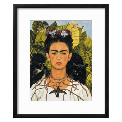 Self Portrait With Thorn Necklace And Hummingbird C1940 Framed Wall