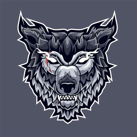 Premium Vector Wolf Mascot For Sports And Esports Logo