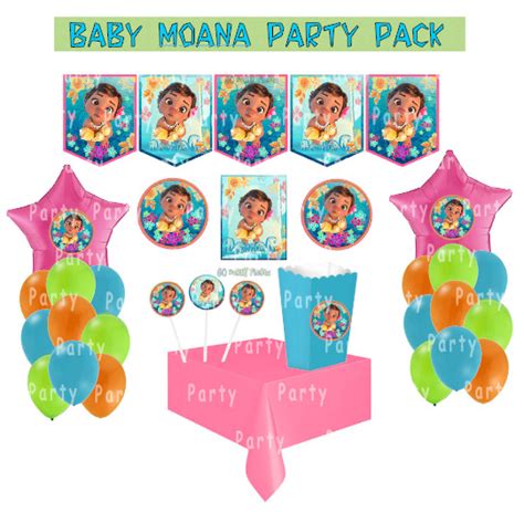 Moana Baby Birthday Party Supplies Pack | eBay