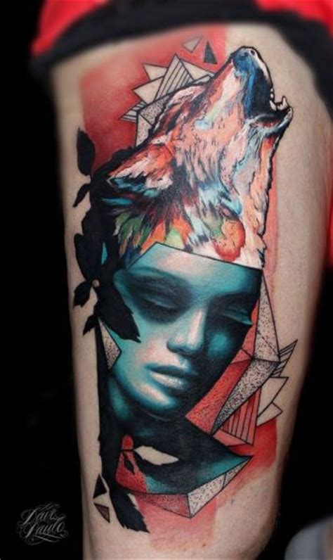 Abstract Wolf Tattoo Flawssy