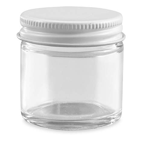 1 Oz Glass Jar With Metal Lid Thenorthboro
